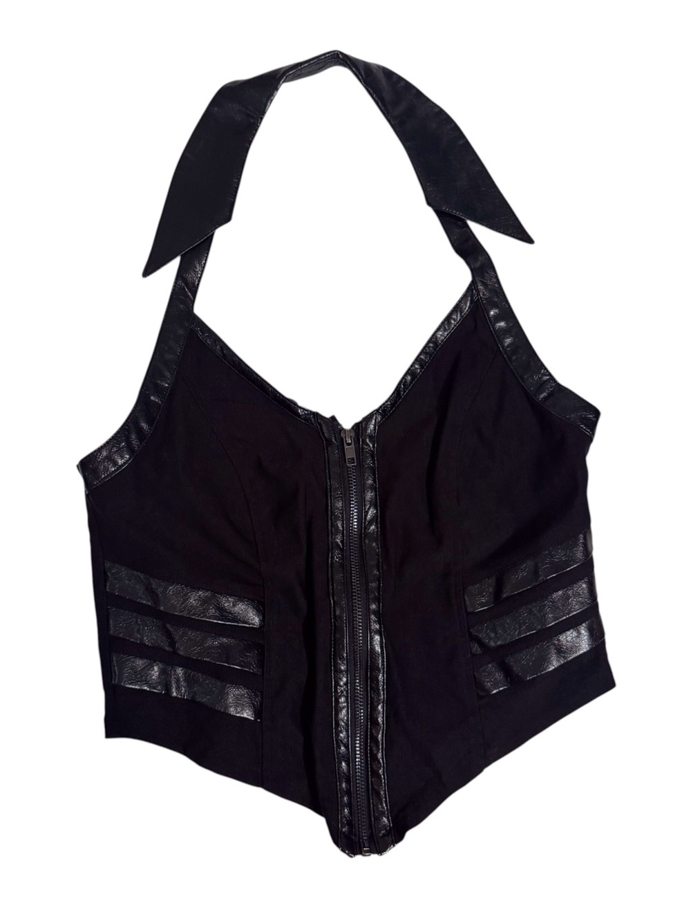 Killstar Size Large Black Gothic Halter Top Sleeveless Grunge Rave Festival Goth